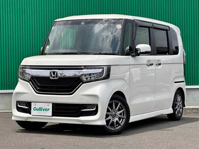 ホンダ Ｎ ＢＯＸ カスタム G L ホンダセンシング 宮城県 2018(平30)年 4.1万km プレミアムホワイトパールⅡ ホンダセンシング/社外SDナビ/【CD・DVD・SD・BT・フルセグTV】/バックカメラ/両側パワースライドドア/社外ドライブレコーダー/レーダークルーズコントロール/レーンキープアシスト/横滑り防止装置/先行発進告知/アイドリングストップ/ステアリングスイッチ/リアサンシェード/コーナーセンサー/タナベダウンサス/オートライト/LEDヘッドライト/フォグライト/スマートキー/ETC