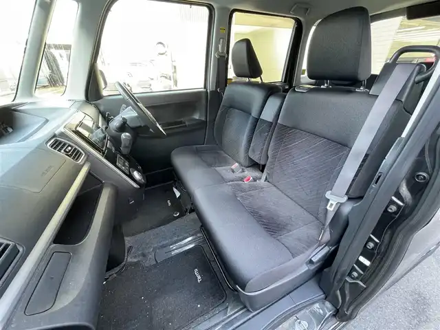 ダイハツ タント カスタム RS スマートセレ SA 滋賀県 2014(平26)年 4.2万km ブラックマイカメタリック 社外7インチナビ/【Bluetooth/CD/DVD/フルセグTV】/ALPINEフリップダウンモニター/両側パワースライドドア/バックカメラ/衝突軽減ブレーキ/LEDヘッドライト/オートライト/純正フロアマット/ドアバイザー/プッシュスタート/スマートキー