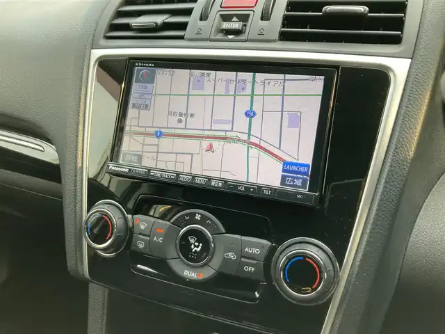 スバル レヴォーグ 1．6GT アイサイト 鳥取県 2014(平26)年 7.3万km クリスタルブラックシリカ ワンオーナー/４WD・ターボ車/社外ナビ/フルセグ/DVD/CD/USB/BT（ハンズフリー）/バックカメラ・ETC/STIスポイラー/フロント/サイド/リア/SI-DRAIVE/アイサイト/レーンキープアシスト/レーダークルーズコントロール/キセノンライト/フォグライト/純正17インチアルミホイール/プッシュエンジンスタート/スマートキー×２/アイドリングストップ/フロアマット/ドアバイザー/保証書・取扱説明書