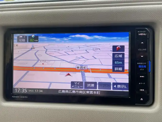 ダイハツ ミラ ココア X 広島県 2016(平28)年 9.9万km ココアベージュマイカメタリック /登録時走行距離/　　　　　　　98276キロ/エコアイドル/純正ナビ/バックカメラ/地デジ/スペアキー×１/ETC/新車時整備手帳/　　【保証書】/