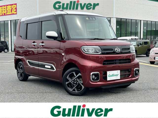 ダイハツ タント X 鳥取県 2022(令4)年 3.4万km ホワイト / ファイアークォーツレッドメタリック 4・W・D/社外ディスプレイオーディオ/BT/バックカメラ/前方ドライブレコーダー/ビルトインETC/前席シートヒーター/スマートアシスト/レーンキープアシスト/LEDヘッドライト/フォグライト/純正14インチアルミホイール/プッシュエンジンスタート/アイドリングストップ/フロアマット・ドアバイザー/スペアキー