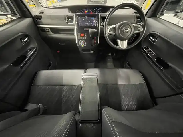 ダイハツ タント カスタム X トップED SA Ⅲ 大分県 2017(平29)年 6.7万km パールホワイトⅢ カロッツェリア　ワンセグナビ/社外14インチアルミホイール/スマートアシスト/ハーフレザーシート/LEDヘッドランプ/フォグランプ/コーナセンサー/シートヒーター/スマートキー/プッシュスタート/ドアバイザー/ウインカーミラー/ロールサンシェード/ステアリングスイッチ/サイドスポイラー/バックドアスポイラー