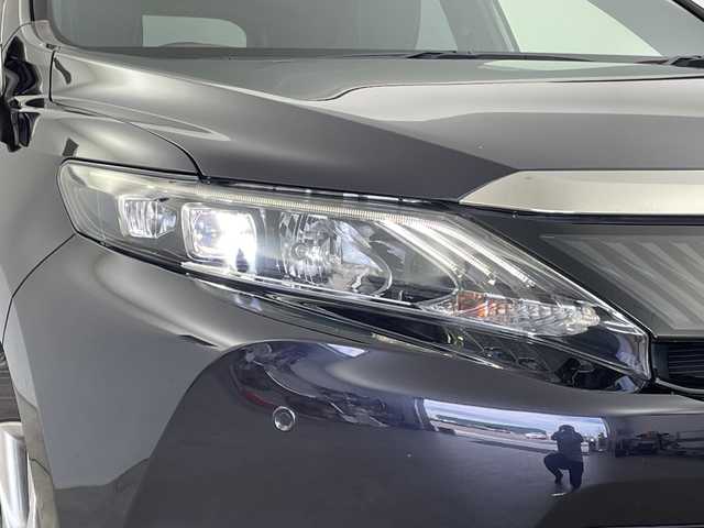 トヨタ ハリアー ハイブリッド プレミアム アドバンスドP 山形県 2014(平26)年 8.4万km スパークリングブラックパールクリスタルシャイン 4WD/純正メモリナビ/　フルセグTV/Bluetooth/CD/DVD/USB/衝突被害軽減ブレーキ/レーダークルーズコントロール/レーンキープアシスト/前後コーナーセンサー/パワーバックドア/ハーフレザーシート/D席パワーシート/ドライブレコーダー/バックモニター/ビルトインETC/3眼LEDヘッドライト/オートマチックハイビーム/オートライト/ステアリングスイッチ/レザーステアリング/禁煙車
