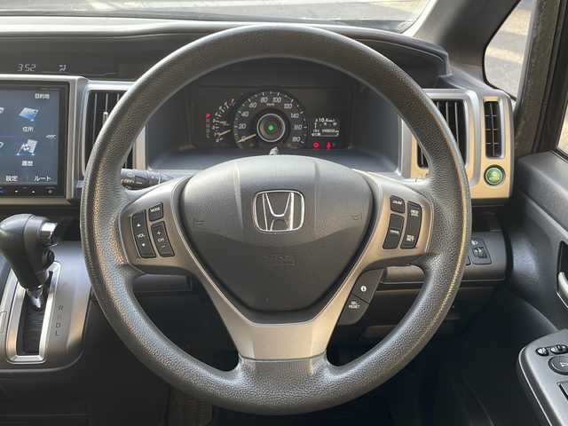 ホンダ ステップワゴン G Eセレクション 愛媛県 2014(平26)年 9.9万km クリスタルブラックパール ワンオーナー/純正ナビ/・フルセグ/BT/CD/DVD/バックカメラ/ETC/クルーズコントロール/片側パワースライドドア/ウィンカーミラー/スマートキー/ライトレベライザー/スペアキー