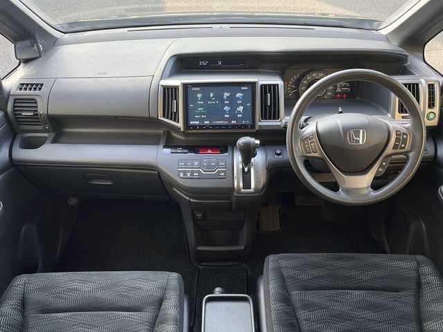 ホンダ ステップワゴン G Eセレクション 愛媛県 2014(平26)年 9.9万km クリスタルブラックパール ワンオーナー/純正ナビ/・フルセグ/BT/CD/DVD/バックカメラ/ETC/クルーズコントロール/片側パワースライドドア/ウィンカーミラー/スマートキー/ライトレベライザー/スペアキー