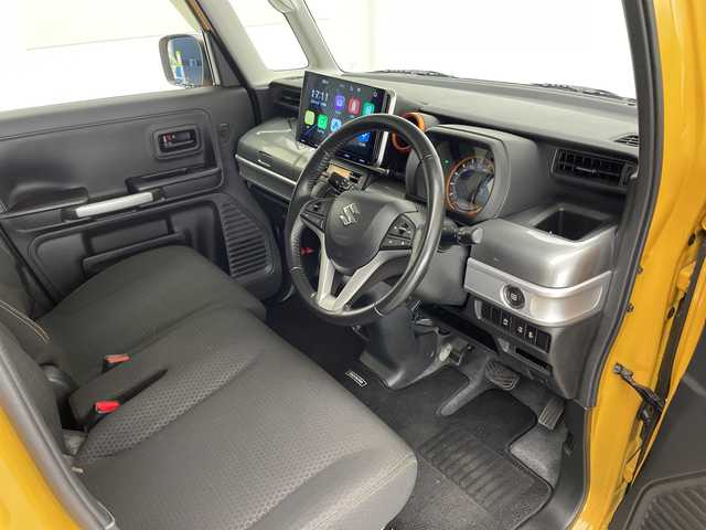 スズキ スペーシア ギア HYBRID XZ 宮崎県 2021(令3)年 4.7万km アクティブイエロー/ガンメタリック2トーン 社外10.1インチディスプレイオーディオ/Ｂｌｕｅｔｏｏｔｈ　/Ｄ／Ｎ席シートヒーター/両側パワースライドドア/クルーズコントロール/コーナセンサー　/デュアルカメラブレーキサポート　/レーンキープアシスト　/横滑り防止機能/スマートキー/ハンドルリモコン/アイドリングストップ