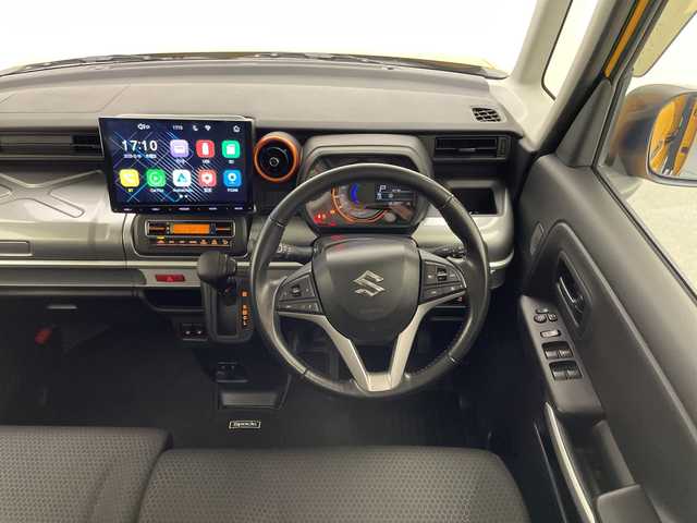 スズキ スペーシア ギア HYBRID XZ 宮崎県 2021(令3)年 4.7万km アクティブイエロー/ガンメタリック2トーン 社外10.1インチディスプレイオーディオ/Ｂｌｕｅｔｏｏｔｈ　/Ｄ／Ｎ席シートヒーター/両側パワースライドドア/クルーズコントロール/コーナセンサー　/デュアルカメラブレーキサポート　/レーンキープアシスト　/横滑り防止機能/スマートキー/ハンドルリモコン/アイドリングストップ