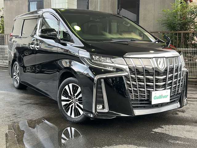 トヨタ アルファード S Cパッケージ 京都府 2019(令1)年 8.7万km ブラック 純正ＳＤナビ　/NSZN-Z68T/フルセグＴＶ　/Bluetooth/CD/DVD再生機能有/USB/禁煙車　/トヨタセーフティセンスＰ　/プリクラッシュセーフティシステム（ＰＣＳ）/レーンディパーチャーアラート（ＬＤＡ）/オートマチックハイビーム（ＡＨＢ）/レーダークルーズコントロール）/純正12.1インチ後席フリップダウンモニター　/両側パワースライドドア　/バックカメラ　/前後コーナーセンサー　/ＬＥＤライト　/前席＋2列目パワーシート/スマートキー　/前席シートヒーター/純正ドライブレコーダー/純正AW18インチ/ウインカーミラー/アイドリングストップ/純正ビルトインETC/ハンドルヒーター/シートメモリー機能/ルーフイルミネーション/盗難防止装置/Wエアバッグ
