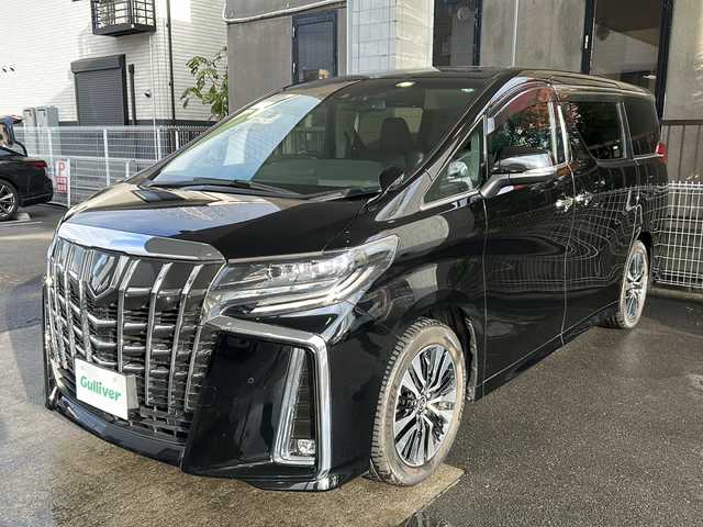 トヨタ アルファード S Cパッケージ 京都府 2019(令1)年 8.7万km ブラック 純正ＳＤナビ　/NSZN-Z68T/フルセグＴＶ　/Bluetooth/CD/DVD再生機能有/USB/禁煙車　/トヨタセーフティセンスＰ　/プリクラッシュセーフティシステム（ＰＣＳ）/レーンディパーチャーアラート（ＬＤＡ）/オートマチックハイビーム（ＡＨＢ）/レーダークルーズコントロール）/純正12.1インチ後席フリップダウンモニター　/両側パワースライドドア　/バックカメラ　/前後コーナーセンサー　/ＬＥＤライト　/前席＋2列目パワーシート/スマートキー　/前席シートヒーター/純正ドライブレコーダー/純正AW18インチ/ウインカーミラー/アイドリングストップ/純正ビルトインETC/ハンドルヒーター/シートメモリー機能/ルーフイルミネーション/盗難防止装置/Wエアバッグ