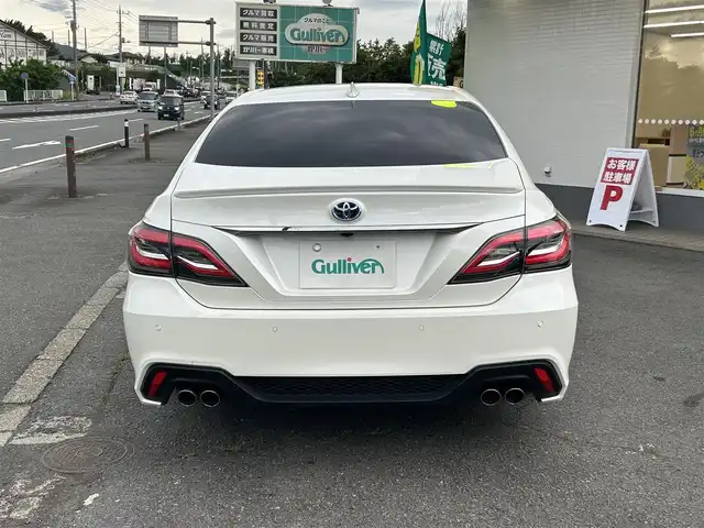 トヨタ クラウン ハイブリッド RS 神奈川県 2019(令1)年 6.5万km ホワイトパールクリスタルシャイン 純正メモリナビ/前後ドライブレコーダー/ETC２．０/トヨタセーフティシステム/バックカメラ/フォグライト/パドルシフト/ウィンカーミラー/クルーズコントロール/プッシュスタート/ステアリングスイッチ/全席パワーシート/スペアキー/LEDヘッドライト/スマートキー