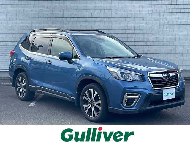 スバル フォレスター プレミアム 秋田県 2019(平31)年 5.4万km ホライゾンブルーP プッシュスタート/スマートキー/革巻きステアリング/ステアリングスイッチ/純正SDナビ(CN-LR840DFD)/　フルセグ・BT/フロントカメラ/左側サイドカメラ/バックカメラ/アイサイト/前後シートヒーター/クルコン/パドルシフト/ブラインドスポットモニタリング/ETC/純正フロアマット