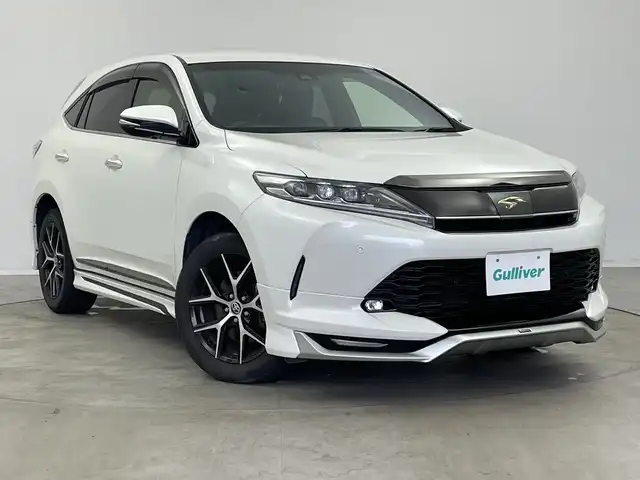 トヨタ ハリアー プレミアム スタイルノアール 新潟県 2020(令2)年 3.7万km ホワイトパールクリスタルシャイン カロッツェリアメモリナビ【AVIC-CQ910】/　フルセグTV/Bluetooth/CD/DVD/USB/モデリスタエアロ/レーダークルーズコントロール/衝突被害軽減ブレーキ/レーンキープアシスト/前後コーナーセンサー/パワーバックドア/D席パワーシート/ハーフレザーシート/バックモニター/ビルトインETC2.0/アイドリングストップ/3眼LEDヘッドライト/オートマチックハイビーム/オートライト/横滑り防止装置/ステアリングスイッチ/禁煙車