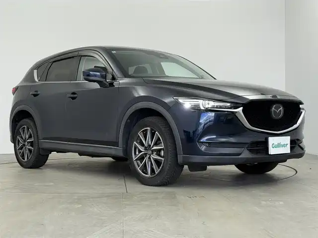 マツダ ＣＸ－５ XD Lパッケージ 愛知県 2018(平30)年 7.9万km ディープクリスタルブルーマイカ ブラインドスポットモニター/レーダークルーズコントロール/レーンキープアシストシステム/スマートブレーキシステム/BOSEサウンド/i-stop/純正8インチSDナビ/　・フルセグTV/　・Bluetooth /　・DVD/CD/　・AM/FM/　・USB/　・AUX/　・AppleCarPlay/　・AndroidAuto/レザーシート/パワーシート/シートヒーター/本革ステアリング/ステアリングヒーター/パワーバックドア/社外ドライブレコーダー（前方）/純正フロアマット/純正19インチAW/LEDヘッドライト/フォグランプ/オートライト/カーテンエアバック/MTモード付AT/ETC