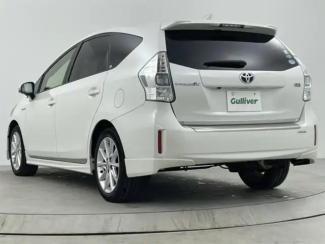 トヨタ プリウス α S ツーリングセレクション 熊本県 2013(平25)年 11.6万km ホワイトパールクリスタルシャイン モデリスタエアロ/純正HDDナビ/・フルセグTV/CD/DVD/BT/・バックカメラ/純正フリップダウンモニター/クルーズコントロール/ハーフレザー調シートカバー/ビルトインETC/ステアリングリモコン/オートライト/LEDヘッドライト/スマートキー/スペアキー/プッシュスタート/純正フロアマット/純正17インチアルミホイール