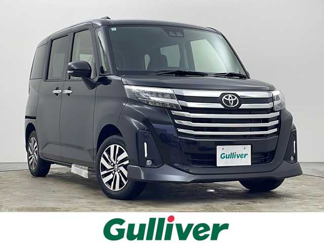 トヨタ ルーミー カスタムG 秋田県 2024(令6)年 0.1万km未満 ブラックマイカメタリック 寒冷地使用　/両側パワースライドドア　/バックカメラ　/セーフティサポート　/前席シートヒーター　/ナノイーＸ　/ＬＥＤヘッドライト　/ＬＥＤフォグライト　　/純正フロアマット　/スマートキー　/プッシュスタート/革巻きステアリング/横滑り防止装置/アイドリングストップ/フロントワイパーデアイサー/衝突被害軽減システム/クリアランスソナー /ステアリングリモコン/クルーズコントロール/PWR/オートライト/オートエアコン /自動パーキングブレーキ/オートホールド/USBポート/レーンキープアシスト/純正AW/ウィンカーミラー