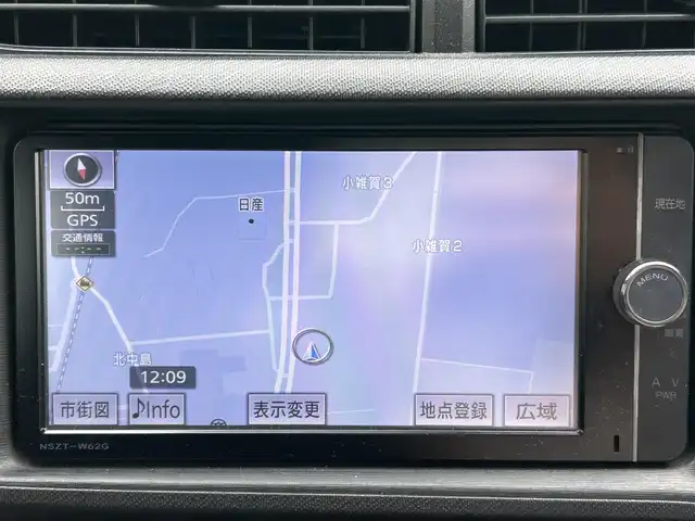 トヨタ アクア S 和歌山県 2013(平25)年 14.8万km ブラックマイカ ディーラー純正ナビ/（AM/FM/CD/DVD/SD/DS/フルセグTV/Bluetooth）/バックカメラ/純正フロアマット/純正ドアバイザー/ETC/取扱説明書