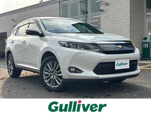 トヨタ ハリアー プレミアム 鳥取県 2015(平27)年 6.3万km ホワイトパールクリスタルシャイン HDD社外ナビ(CN-510D)/フルセグテレビ/AM/FM、CD/DVD/Bluetooth/盗難防止システム/ABS/バックカメラ/アイドリングストップ/クルーズコントロール/ドアバイザー/プッシュスタート/パワーバックドア/ETC