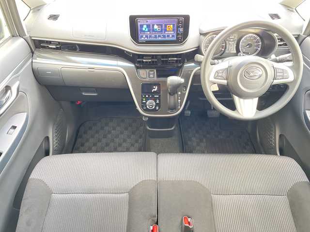 ダイハツ ムーヴ 山口県 2019(令1)年 3.9万km パールホワイトⅢ ワンオーナー/純正７型ナビ（フルセグTV、AM/FM、Bluetooth）/全方位カメラ/LEDオートライト/運転席シートヒーター/純正１４インチアルミホイール/アイドリングストップ/横滑り防止装置/衝突被害軽減ブレーキ/後コーナーセンサー/スペアキー１本