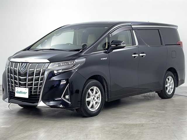トヨタ アルファードハイブリット X 道央・札幌 2019(平31)年 8.2万km ブラック ・4WD/・10インチ純正SDナビ&フルセグ&CD&DVD&BT/・12インチ純正フリップダウンモニター/・トヨタセーフティセンス/・プリクラッシュセーフティ/・レーントレーシングアシスト/・ふらつき検知機能/・パーキングクリアランスソナー/・パーキングサポートブレーキ/・ロードサインアシスト/・アダプティブクルーズコントロール/・バックモニター/・前後社外ドライブレコーダー/・社外スマートミラー/・純正AW付サマータイヤ積込/・AC100V/・ドアミラーウィンカー/・電動パーキングブレーキ/・ブレーキホールド/・オートマチックハイビーム/・オートライト/・LEDヘッドライト/・LEDフォグ/・nanoe/・EV MODE/・SOSコール/・スマートキー/・プッシュスタート/・アイドリングストップ