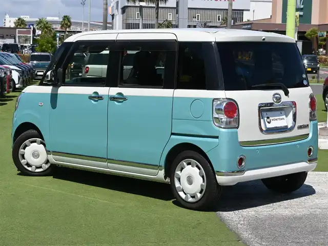 ダイハツ ムーヴ キャンバス G メイクアップ SA Ⅲ 千葉県 2017(平29)年 4.6万km パールホワイトⅢ/ファインミントメタリック 2トーン スマートアシストIII/エコアイドル/両側パワースライドドア/純正メモリーナビ/地デジTV/【DVD/CD再生機能　Bluetooth接続】/パノラマモニター/ドライブレコーダー/ETC/LEDヘッドライト/フォグライト/コーナーセンサー/キーフリーシステム