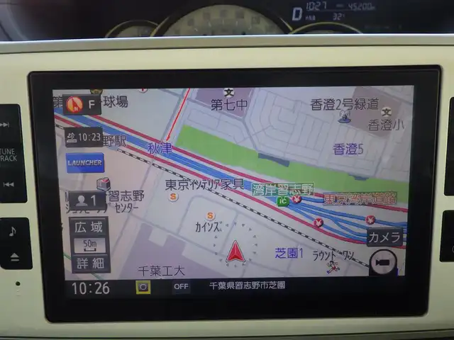 ダイハツ ムーヴ キャンバス G メイクアップ SA Ⅲ 千葉県 2017(平29)年 4.6万km パールホワイトⅢ/ファインミントメタリック 2トーン スマートアシストIII/エコアイドル/両側パワースライドドア/純正メモリーナビ/地デジTV/【DVD/CD再生機能　Bluetooth接続】/パノラマモニター/ドライブレコーダー/ETC/LEDヘッドライト/フォグライト/コーナーセンサー/キーフリーシステム