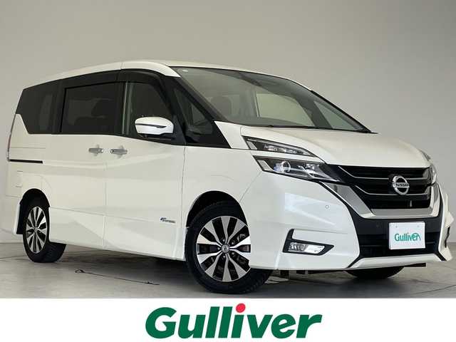 日産 セレナ ハイウェイスター 愛知県 2017(平29)年 6.4万km ブリリアントホワイトパール 純正9型ナビ ＳＤカードなし/フリップダウンモニター/全方位カメラ/両側パワースライドドア/クルーズコントロール/バックカメラ/ハンズフリースライドドア/コーナーセンサー/純正アルミホイール/LEDヘッドライト/リアオートエアコン/オートマチックハイビーム/ドライブレコーダー/ETC/衝突軽減システム/CD DVD/Bluetooth/ステアリングスイッチ/スマートキー/プッシュスタート