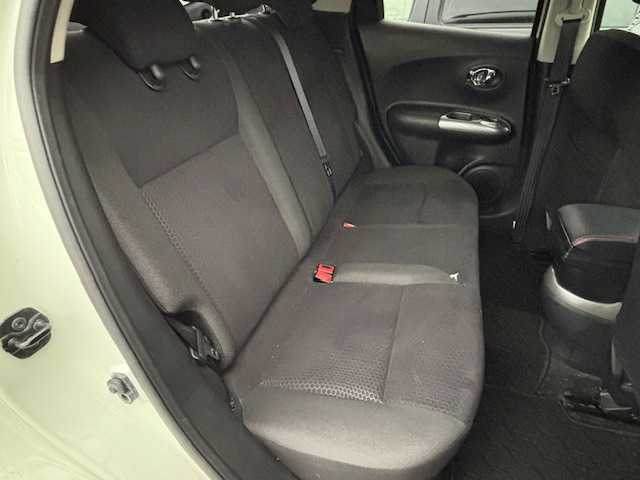 日産 ジューク 15RX 宮城県 2010(平22)年 7.6万km ホワイトパール 登録時走行距離75613km/純正HDDナビ/フルセグTV/CD/DVD/Bluetooth/バックカメラ/プッシュスタート/スマートキー/ETC/革巻きステアリング/HIDライト/オートライト/フォグランプ/純正フロアマット/ドアバイザー/ブラックルーフレール/ブラックメッキアルミホイール