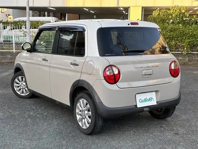 スズキ ラパン X 熊本県 2019(平31)年 7.1万km フォーンベージュメタリック/ホワイト2トーンルーフ ワンオーナー/レーダーブレーキサポート/プッシュスタート/社外ナビ/（CD・DVD・フルセグTV・BTオーディオ・SD）/ETC/純正14インチAW/右前席シートヒーター/HIDヘッドライト/オートライト/横滑り防止装置/ウィンカーミラー/純正フロアマット/純正ドアバイザー/新車保証書/取扱説明書/スマートスペアキー×1本