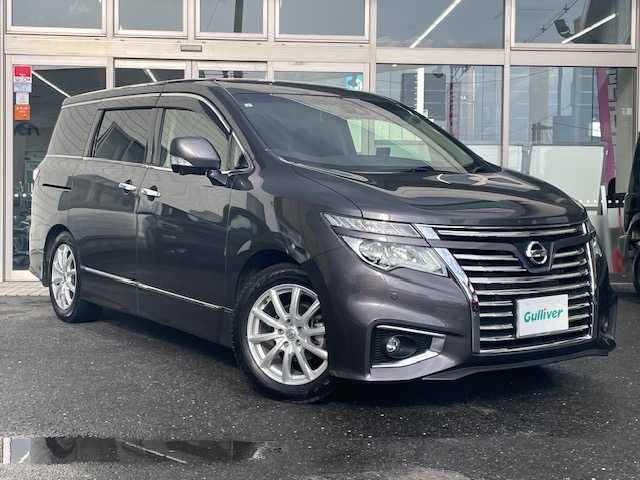 日産 エルグランド 350ハイウェイスター プレミアム 青森県 2019(令1)年 2.8万km メタルグレー ワンオーナー/パートタイム4WD/メーカーOPナビ(BT/フルセグ/DVD/CD/ラジオ)/アラウンドビューモニター/両側パワースライドドア/プロパイロット/エマージェンシーブレーキ/レーンアシスト/前席シートヒーター/スマートルームミラー/パワーバックドア/LEDヘッドライト/フォグライト/マルチファンクションコンソール/ドライブレコーダー(前方)/コーナーセンサー/レーダー探知機/メモリー付きパワーシート/ビルトインETC/スペアキー/新車時保証書/取扱説明書/記録簿（R2/R3/R4/R5/R6）