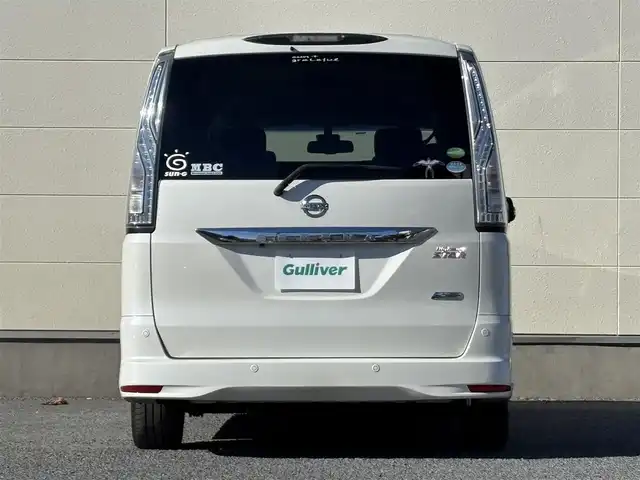 日産 セレナ ハイウェイS G S HV Aセーフ 茨城県 2014(平26)年 6.7万km ブリリアントホワイトパール 純正ナビ/　(CD/DVD/USB/Bluetooth/ワンセグ)/後席モニター/アラウンドビューモニター/クルーズコントロール/両側パワースライドドア/ETC/LEDヘッドライト/社外スタッドレスタイヤ付属/純正アルミホイール/レーンキープアシスト/コーナーセンサー/オートライト/Wエアバック