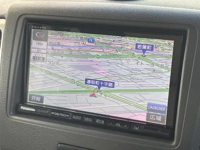 スズキ スペーシア X 群馬県 2014(平26)年 7.6万km パールホワイト 社外SDナビゲーション/（CD/DVD/SD/フルセグTV）/バックカメラ/ETC/片側パワースライドドア/アイドリングストップ/LEDヘッドライト/オートライト/プッシュスタート/ドアバイザー/電格ミラー/純正フロアマット/社外14インチアルミホイール