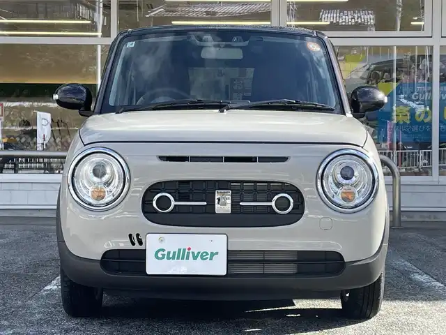 スズキ ラパン ＬＣ X 岐阜県 2025(令7)年 0.2万km フォーンベージュメタリック/アーバンブラウン 2トーン ワンオーナー/4WD/純正ディスプレイオーディオ/【Bluetooth．USB.AM/FM】/ハーフレザーシート/シートヒーター/コーナーセンサー/レーンキープアシスト/衝突被害軽減システム/バックカメラ/ドライブレコーダー/ETC/純正フロアマット/横滑り防止装置/ウィンカーミラー/ドアバイザー/スマートキー/保証書/取扱説明書/スペアキー