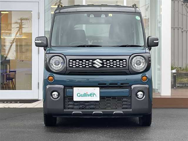 スズキ スペーシア ギア HYBRID XZ 道央・札幌 2020(令2)年 3.5万km デニムブルー ガンメタリック 2トーン ・衝突軽減ブレーキ/・両側パワースライドドア/・社外ナビ/　CD＆DVD＆BT＆TV/・バックカメラ/・コーナーセンサー/・レーンキープアシスト/・レーダークルーズコントロール/・アイドリングストップ/・D席/N席シートヒーター/・プッシュスタート/・スマートキー/・ビルトインETC/・オートエアコン/・オートライト/・電動格納ミラー/・室内灯LED/・LEDヘッドライト/・ドアバイザー/・ウィンカーミラー/・フォグライト/・ルーフレール