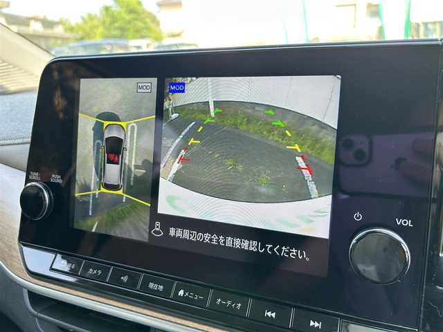 日産 オーラ G FOUR レザーエディション 東京都 2023(令5)年 1.2万km ピュアホワイトパール / スーパーブラック 2トーン ワンオーナー/純正ナビ（9インチ）/・Bluetoothオーディオ/USBオーディオ/・Apple CarPlay/AndroidAuto/フルセグTV/プロパイロット/BOSEパーソナルプラスサウンドシステム/ワイヤレス充電器/本革シート/ビルトインETC2.0/取扱説明書/保証書/スペアキー1本