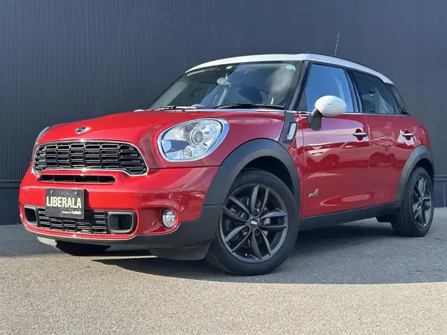 ＭＩＮＩ ミニ クロスオーバー クーパー S オール4 道東・釧路十勝 2014(平26)年 7.3万km ブレイジングレッド ワンオーナー車/純正オーディオ/CD/AM/FM/パドルシフト/純正フロアマット/MTモード付きAT/プッシュスタート/リモコンキー/スペア1本/キセノンヘッドライト/オートライト/フロント/リアフォグライト/ETC