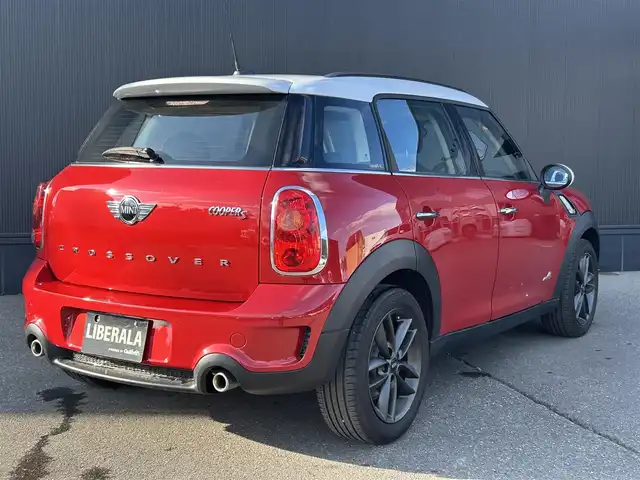 ＭＩＮＩ ミニ クロスオーバー クーパー S オール4 道東・釧路十勝 2014(平26)年 7.3万km ブレイジングレッド ワンオーナー車/純正オーディオ/CD/AM/FM/パドルシフト/純正フロアマット/MTモード付きAT/プッシュスタート/リモコンキー/スペア1本/キセノンヘッドライト/オートライト/フロント/リアフォグライト/ETC