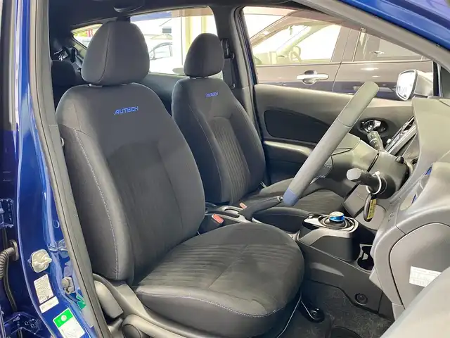 日産 ノート e－パワーオーテック 岐阜県 2019(令1)年 2.2万km オーロラフレアブルーパール 純正ナビ（フルセグ/BT/CD/DVD)/衝突軽減ブレーキ/レーンキープアシスト/ナビ連動ドライブレコーダー/スマートキー/プッシュスタート/ETC/コーナーセンサー/純正バイザー/純正フロアマット/保証書/取扱説明書/スペアキー