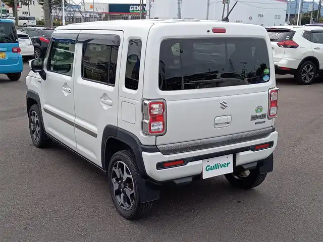 スズキ ハスラー HYBRID X ターボ 福井県 2020(令2)年 9.4万km ピュアホワイトP ４WD/純正15インチAW/全方位カメラ/ビルトインETC2.0/純正ナビ/フルセグテレビ/アダプティブクルーズコントロール/前後コーナーセンサー/衝突被害軽減システム/シートヒーター/アイドリングストップ/横滑り防止装置/レーンキープアシスト/盗難防止装置/純正フロアマット/ダブル＋サイドエアバッグ/カーテンエアバッグ/スマートキー