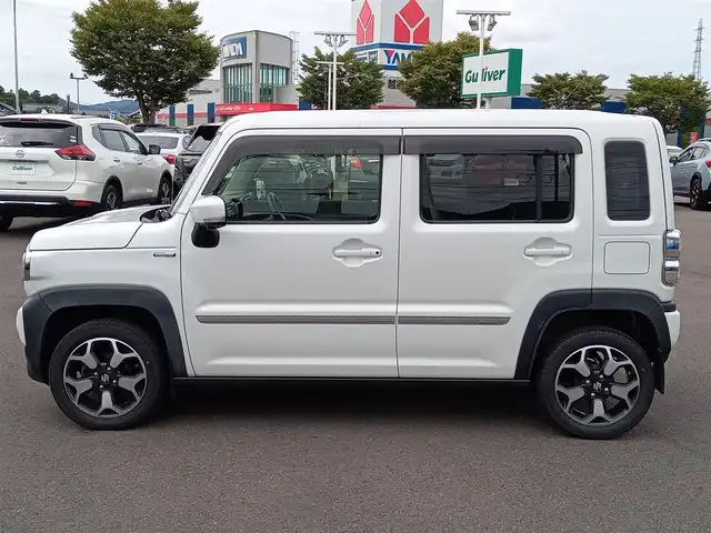 スズキ ハスラー HYBRID X ターボ 福井県 2020(令2)年 9.4万km ピュアホワイトP ４WD/純正15インチAW/全方位カメラ/ビルトインETC2.0/純正ナビ/フルセグテレビ/アダプティブクルーズコントロール/前後コーナーセンサー/衝突被害軽減システム/シートヒーター/アイドリングストップ/横滑り防止装置/レーンキープアシスト/盗難防止装置/純正フロアマット/ダブル＋サイドエアバッグ/カーテンエアバッグ/スマートキー