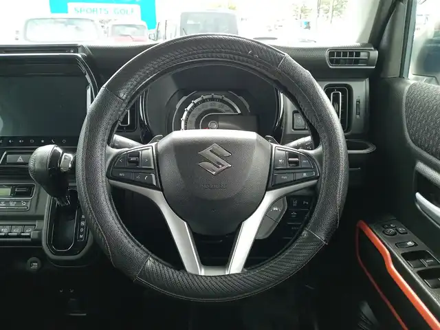 スズキ ハスラー HYBRID X ターボ 福井県 2020(令2)年 9.4万km ピュアホワイトP ４WD/純正15インチAW/全方位カメラ/ビルトインETC2.0/純正ナビ/フルセグテレビ/アダプティブクルーズコントロール/前後コーナーセンサー/衝突被害軽減システム/シートヒーター/アイドリングストップ/横滑り防止装置/レーンキープアシスト/盗難防止装置/純正フロアマット/ダブル＋サイドエアバッグ/カーテンエアバッグ/スマートキー