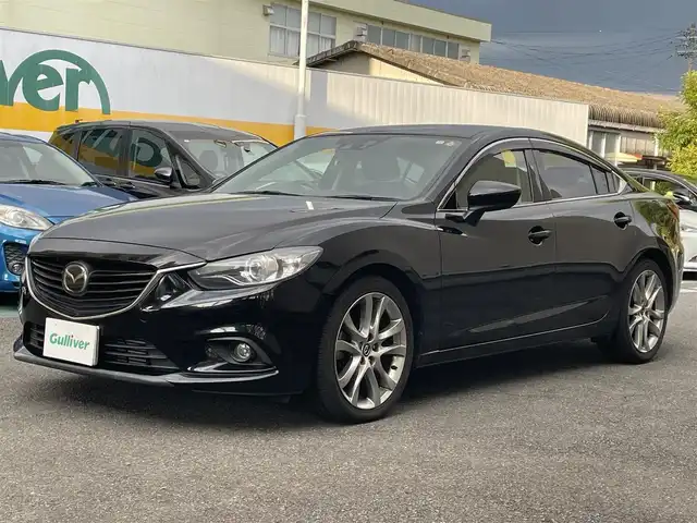 マツダ アテンザ セダン XD Lパッケージ 静岡県 2012(平24)年 2.7万km ジェットブラックマイカ ワンオーナー/純正ナビ/フルセグTV/DVD/CD/SD/MSV/BT/BOSEサウンドシステム/バックカメラ/黒革シート/前席シートヒーター/前席パワーシート/運転席シートメモリー/前後ドライブレコーダー/衝突軽減ブレーキ/レーンキープアシスト/レーダークルーズコントロール/AFS/HIDヘッドライト/純正19インチAW/ステアリングスイッチ/ビルトインETC/パドルシフト/スマートキー×2/保証書/取扱説明書/H27/29/R1/3/5点検記録簿有