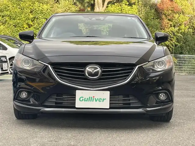 マツダ アテンザ セダン XD Lパッケージ 静岡県 2012(平24)年 2.7万km ジェットブラックマイカ ワンオーナー/純正ナビ/フルセグTV/DVD/CD/SD/MSV/BT/BOSEサウンドシステム/バックカメラ/黒革シート/前席シートヒーター/前席パワーシート/運転席シートメモリー/前後ドライブレコーダー/衝突軽減ブレーキ/レーンキープアシスト/レーダークルーズコントロール/AFS/HIDヘッドライト/純正19インチAW/ステアリングスイッチ/ビルトインETC/パドルシフト/スマートキー×2/保証書/取扱説明書/H27/29/R1/3/5点検記録簿有