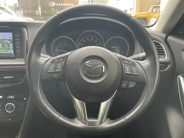 マツダ アテンザ セダン XD Lパッケージ 静岡県 2012(平24)年 2.7万km ジェットブラックマイカ ワンオーナー/純正ナビ/フルセグTV/DVD/CD/SD/MSV/BT/BOSEサウンドシステム/バックカメラ/黒革シート/前席シートヒーター/前席パワーシート/運転席シートメモリー/前後ドライブレコーダー/衝突軽減ブレーキ/レーンキープアシスト/レーダークルーズコントロール/AFS/HIDヘッドライト/純正19インチAW/ステアリングスイッチ/ビルトインETC/パドルシフト/スマートキー×2/保証書/取扱説明書/H27/29/R1/3/5点検記録簿有