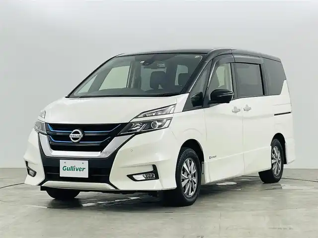 日産 セレナ e－パワー ハイウェイスター V 福島県 2018(平30)年 3.9万km ブリリアントホワイトパール 2トーン エマージェンシーブレーキ/・レーンキープアシスト/・ブラインドスポットモニター/・標識認識機能/・クリアランスソナー/・プロパイロット/ALPINEナビ/・型番:ZX11Z/・フルセグTV/Bluetooth/CD/DVD/AUX/・アラウンドビューモニター/・ETC/・ドライブレコーダー/両側パワースライドドア/・ハンズフリーオートスライドドア/インテリジェントパーキングアシスト/アイドリングストップ/革巻きステアリング/・ステアリングスイッチ/・チルトステアリング/プッシュスタート/・スマートキー/・スペアキー/LEDヘッドライト/・オートライト/・フォグライト/電動格納ミラー/純正フロアマット