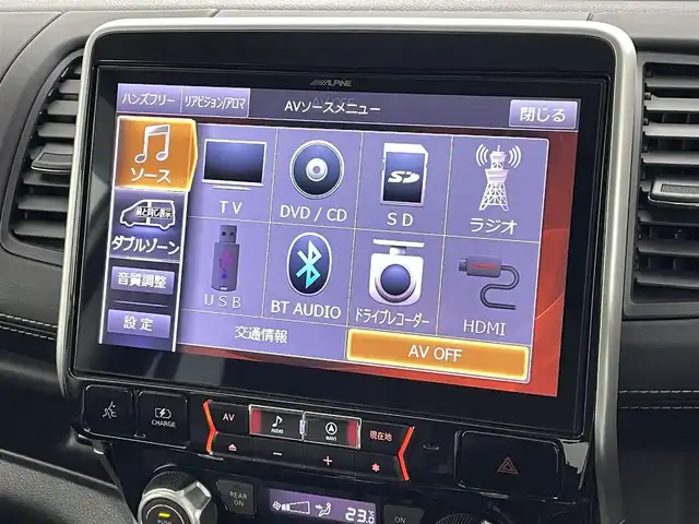 日産 セレナ e－パワー ハイウェイスター V 福島県 2018(平30)年 3.9万km ブリリアントホワイトパール 2トーン エマージェンシーブレーキ/・レーンキープアシスト/・ブラインドスポットモニター/・標識認識機能/・クリアランスソナー/・プロパイロット/ALPINEナビ/・型番:ZX11Z/・フルセグTV/Bluetooth/CD/DVD/AUX/・アラウンドビューモニター/・ETC/・ドライブレコーダー/両側パワースライドドア/・ハンズフリーオートスライドドア/インテリジェントパーキングアシスト/アイドリングストップ/革巻きステアリング/・ステアリングスイッチ/・チルトステアリング/プッシュスタート/・スマートキー/・スペアキー/LEDヘッドライト/・オートライト/・フォグライト/電動格納ミラー/純正フロアマット
