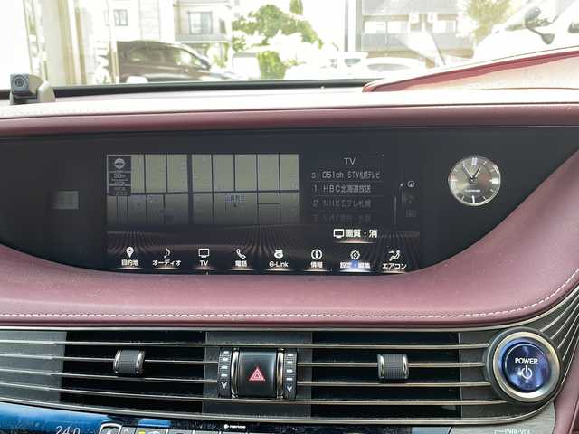 レクサス ＬＳ 500h エグゼクティブ 道央・札幌 2018(平30)年 4.7万km グラファイトブラックガラスフレーク ワンオーナー/4WD/サンルーフ/純正メモリナビ(フルセグ、FM、AM、CD、DVD、Bt、USB、SD、AUX)/MarkLevinsonプレミアムサウンド/バックカメラ/コーナーセンサー(F/R)/レーダークルーズコントロール/ヘッドアップディスプレイ/衝突被害軽減システム/レーンチェンジアシスト/ブラインドスポットモニター/オートマチックハイビーム/前席メモリ付パワーシート/後席モニター/パドルシフト/純正20インチAW(サマータイヤ)/純正エンジンスターター/純正ドライブレコーダー/ETC2.0/保証書、取説有/スペアキー×2
