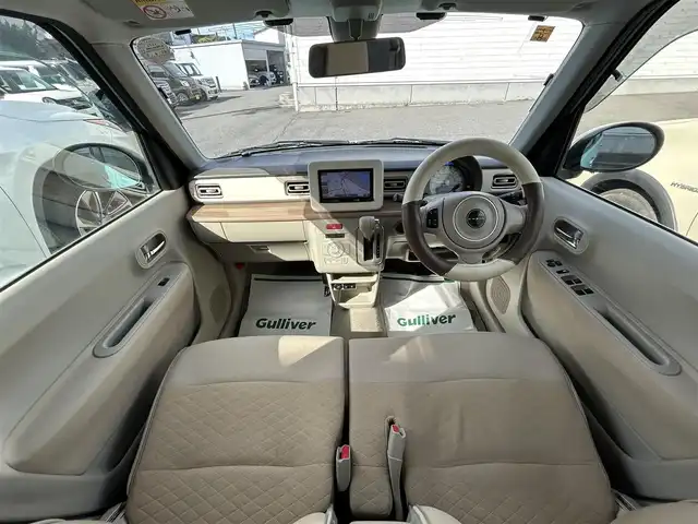 スズキ ラパン X 山形県 2018(平30)年 1.8万km フレンチミントパールメタリック 4WD/カロッツェリアSDナビ/全周囲カメラ/フルセグTV/Bluetooth/CD再生/シートヒーター/アイドリングストップ/横滑り防止装置/プッシュスタート/オートライト/オートエアコン/純正アルミ
