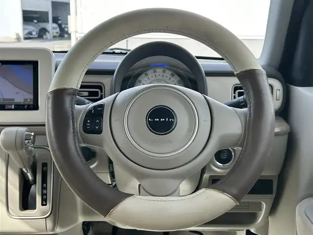 スズキ ラパン X 山形県 2018(平30)年 1.8万km フレンチミントパールメタリック 4WD/カロッツェリアSDナビ/全周囲カメラ/フルセグTV/Bluetooth/CD再生/シートヒーター/アイドリングストップ/横滑り防止装置/プッシュスタート/オートライト/オートエアコン/純正アルミ