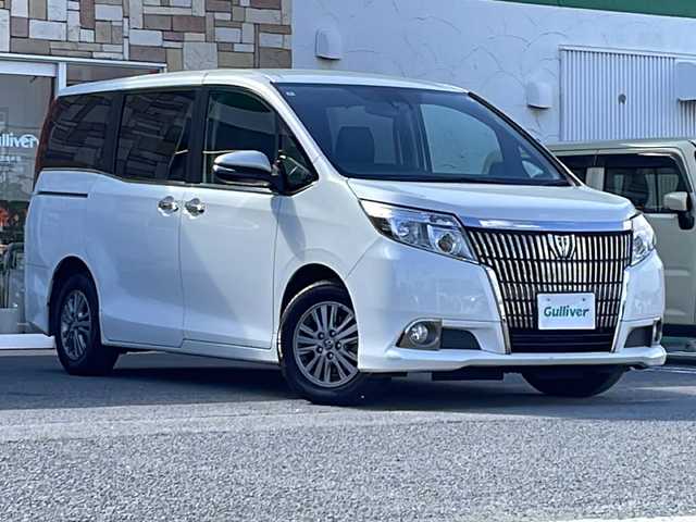 トヨタ エスクァイア Gi 徳島県 2016(平28)年 11.8万km ホワイトパールクリスタルシャイン 衝突軽減ブレーキ/純正9インチナビ【NSZT-Y64T】/（Bluetooth/フルセグ/CD/DVD/AM/FM/SD）/バックカメラ/両側パワースライドドア/合皮シート/シートヒーター（D+N席）/クルーズコントロール/LDA/LEDヘッドライト/オートハイビーム/ETC/アイドリングストップ/純正AW/電格ミラー/プッシュスタート/スマートキー/スペアキー