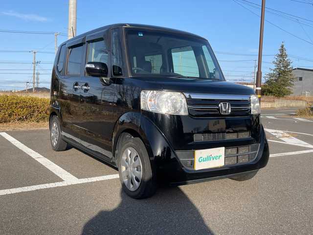 ホンダ Ｎ ＢＯＸ G SSパッケージ 福島県 2017(平29)年 9万km クリスタルブラックパール ４WD/社外メモリーナビ/横滑り防止装置/バックカメラ/ETC/ECONモード/両側パワースライドドア/前席シートヒーター/ステアリングリモコン/プッシュスタート/スマートキー/オートライト/電格ミラー/ドアバイザー